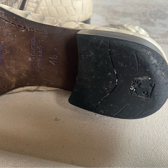 Jo Ghost Croc Print Leather Ankle Boots Size 46 | 12 US - Picture 10 of 16